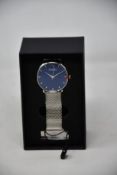 A women's as new Coluri Kahlo watch in navy (RRP £139).