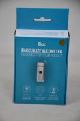 Two boxed as new iBac accurate pocket smart breathalysers.