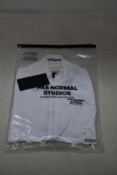 A women's as new Pas Normal Mechanism cycling jersey in white (XS - RRP £155).
