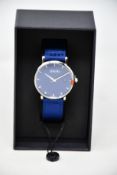 A women's as new Coluri Kahlo watch in navy (RRP £139).