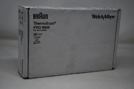 A Braun ThermoScan Pro 6000 ear thermometer.