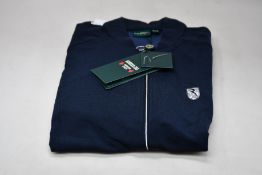 Two women's as new Chervo Pavino full zip golf sweaters (UK 10).