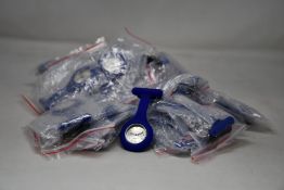 Thirty as new Hosptrix nurses watches with blue silicon pin/strap.
