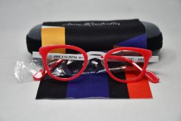 A pair of as new Anne & Valentin glasses frames with case.
