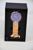A women's as new Coluri Kahlo watch in violet (RRP £139).