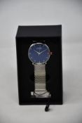 A women's as new Coluri Kahlo watch in navy (RRP £139).