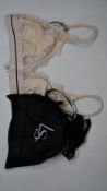 Eight as new Love Stories Love Lace bralettes in sand (Size 3/36 A-B - RRP £44 each).