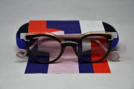 A pair of as new Anne & Valentin glasses frames with case.