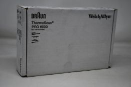 A Braun ThermoScan Pro 6000 ear thermometer.