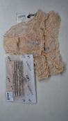 Ten pairs of as new Love Stories Lolita Lace briefs in sand (Sizes 1, 2, 3, 4 - RRP £27 each).