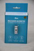 Two boxed as new iBac accurate pocket smart breathalysers.