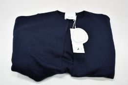 An as new Allude 100% virgin wool (Merino) open-coat/cardigan (L).