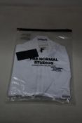 A women's as new Pas Normal Mechanism cycling jersey in white (M - RRP £155).