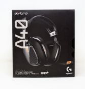 A boxed as new Logitech Astro Gaming A40 TR Wired Gaming Headset (Box sealed).