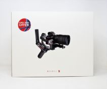 A boxed as new Zhiyun Weebill S 3-Axis Handheld Gimbal Stabilizer for DSLR & Mirrorless Cameras (Box