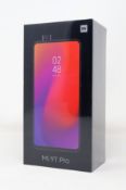 A boxed as new Xiaomi Mi 9T Pro 128GB 6GB Smartphone in Glacier Blue (Box sealed. 2-pin plug inc