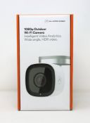 A boxed as new Alarm.com ADC-V723 Outdoor 1080P Wi-Fi Camera (Box sealed).