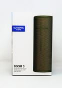 A boxed as new Ultimate Ears Boom 3 Wireless Speaker (Box sealed).