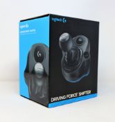 A boxed as new Logitech Driving Force Shifter (P/N: 941-000130) (Box sealed).