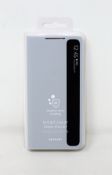 Ten boxed as new Samsung Galaxy S21+ Smart Clear View Cover Cases in Grey (M/N: EF-ZG996) (Packaging