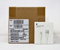 Ten boxed as new Apple Lightning to USB 1M Cables (P/N: MQUE2ZM/A) (Boxes sealed).
