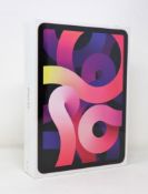 A boxed as new Apple iPad Air 4th Gen (A2072/Wi-Fi+Cell Global) 256GB in Rose Gold (Box sealed).