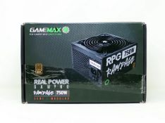 A boxed as new GameMax RPG Rampage 750W 80 Plus Bronze 230V EU Semi-Modular PSU (P/N: ATX06) (Box