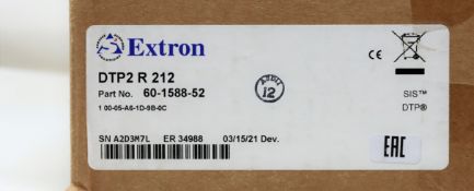 A boxed as new Extron DTP2 R 212 4K/60 HDMI DTP2 Receiver and Switcher with Audio De-Embedding (P/N: