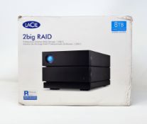 A boxed as new LaCie 2big Dock RAID 8 TB External USC-C RAID Hard Drive (Box opened).
