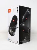 A boxed as new JBL Flip 5 Portable Bluetooth Wireless Speaker in Black (Box sealed).