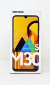 A boxed as new Samsung Galaxy M30s SM-M307FN/DS 4GB/64GB in Black (Box sealed. Two pin plug).