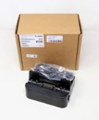 A pre-owned Zebra ETX Single Slot Charge and Communication Dock (P/N: CRD-ET5X-1SCOM1) (Boxed).
