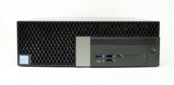 A boxed pre-owned desktop PC with Intel Core i5-8500 CPU, 16GB RAM and 1TB HDD in black (includes