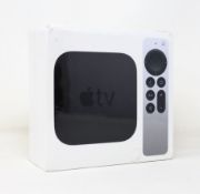 A boxed as new Apple TV 4K 32GB Media Streamer with Siri Remote (M/N: MXGY2B/A) (Box sealed, some