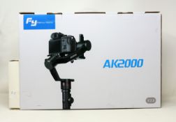 A boxed as new Feiyutech AK2000 3-Axis Handheld Gimbal Stabilizer and a boxed as new Feiyutech