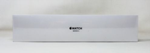 A boxed as new Apple Watch Series 3 GPS 42mm in Space Grey Aluminium Case with Black Sports Band (