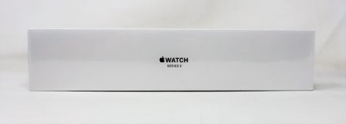 A boxed as new Apple Watch Series 3 GPS 38mm in Space Grey Aluminium Case with Black Sports Band (
