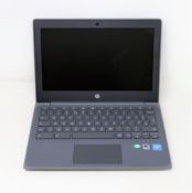 A pre-owned HP Chromebook 11 G8 EE with Celeron N4020 1.1GHz CPU, 4GB RAM and 16GB eMMC storage in