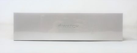A boxed as new Apple Watch Series 5 GPS 40mm in Gold Aluminium Case with Pink Sand Sports Band (