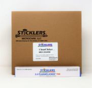 Ten boxed as new Sticklers CleanClicker 2.5mm Fibre Optic Connector Cleaners (P/N: MCU-CCU250).