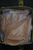 Eighteen pairs of men's as new HSTL. Made shorts in terracotta (6 x M, 12 x L).