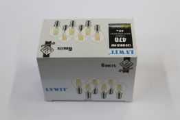 Forty five boxes of six as new LVWIT 4W P45 Bayonet Small LED Golf Filament Bulbs.