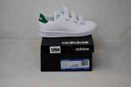 Six pairs of children's as new Adidas Advantage C trainers (4 x UK 2, 2 x UK 2.5).