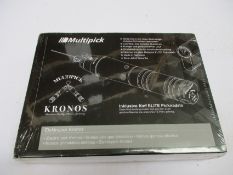 A boxed as new Multipick Kronos (Powerful electric lock pick gun with charger, allen key, Li-ion