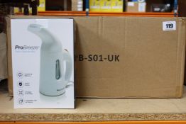 Ten boxed as new ProBreeze Fabric Steamer 850.