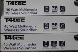 Four new T4 Tec Soundbars (TTSB001).