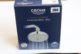 Four boxed as new Grohe Rainshower Cosmopolitan 160 Shower Heads.