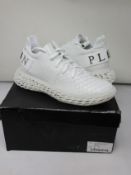 A pair of as new Philipp Plein Python Runner Luxury Skeleton sneakers (EU 39).