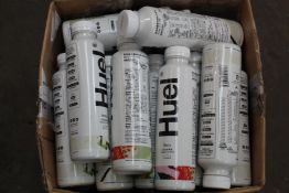 A quantity of Huel Complete Meal Protein Milkshakes in various flavours (Approximately 35 x 500ml,