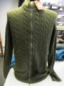 A men's as new Loro Piana bomber in baby cashmere (Size EU 54).